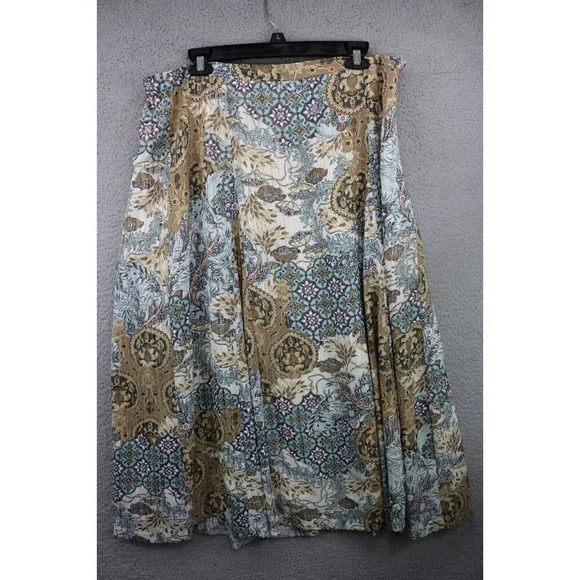 Koret Women's Midi Bohemian Skirt-Size 16-Gold Metallics - Picture 1 of 8